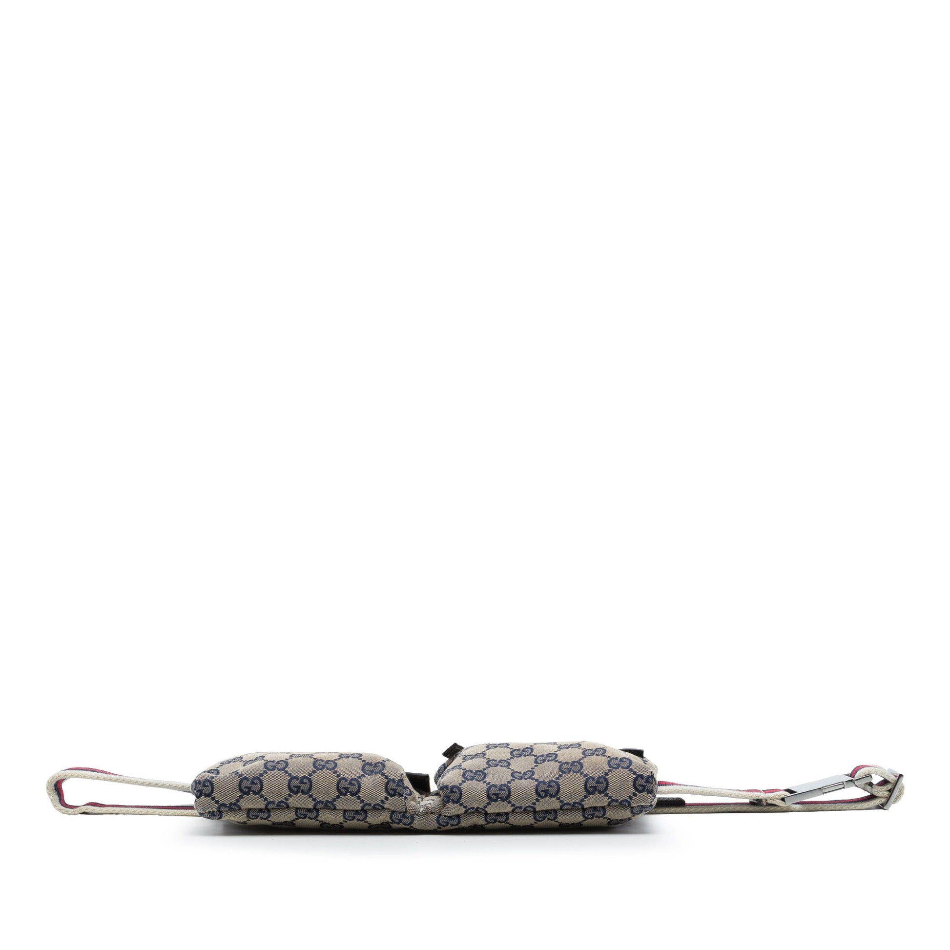 Gucci GG Canvas Web Double Pocket Belt Bag