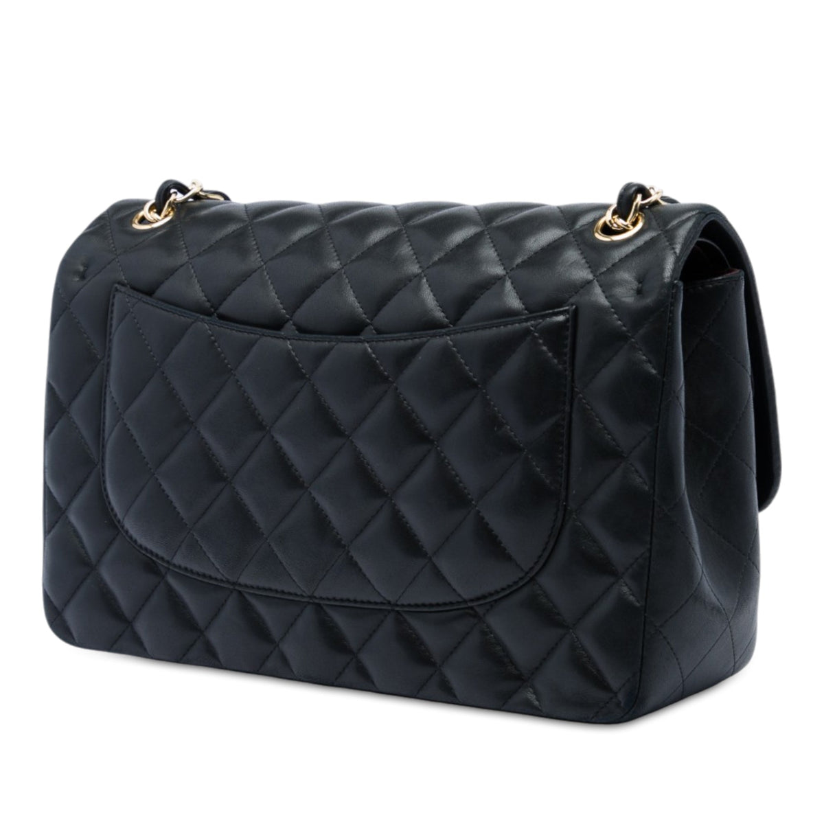 Chanel Jumbo Classic Lambskin Double Flap — Black