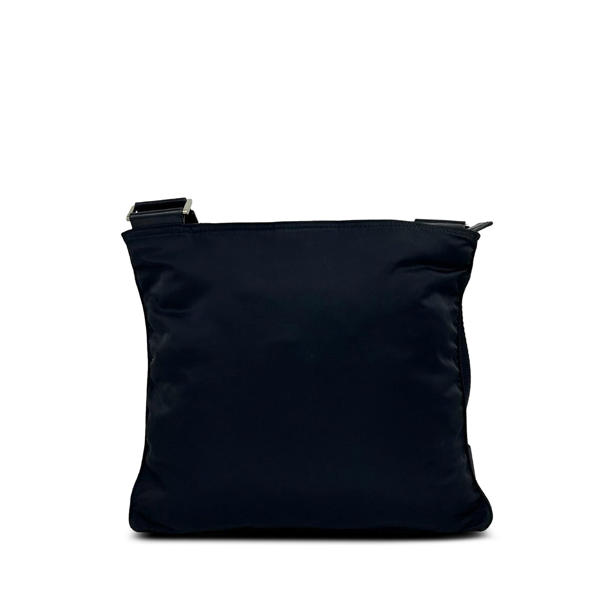 Prada Tessuto Zip Top Crossbody — Blue
