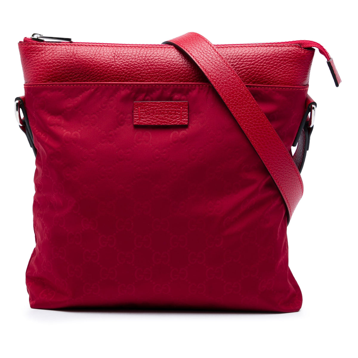 Gucci GG Nylon Flat Messenger Bag