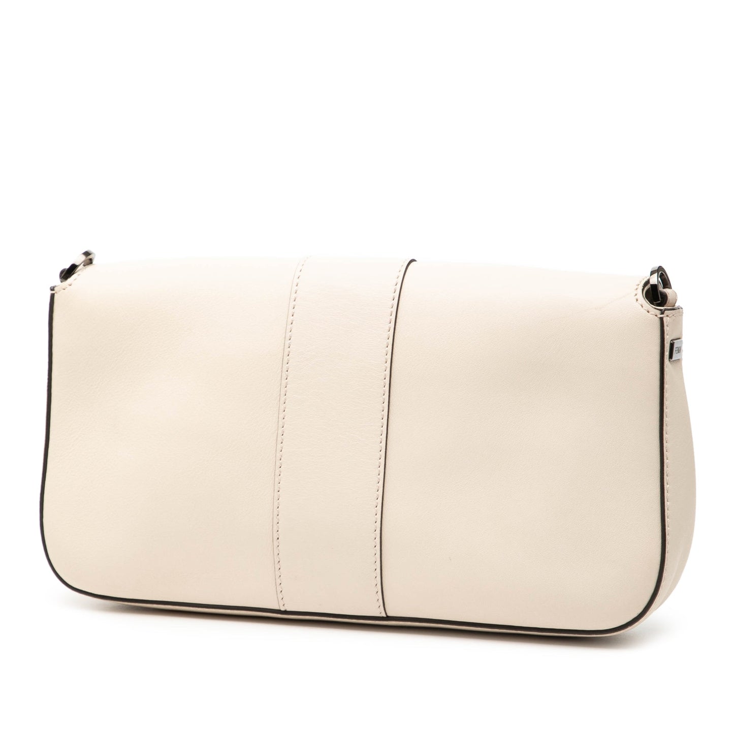 Fendi Whipstitch Leather Baguette Crossbody