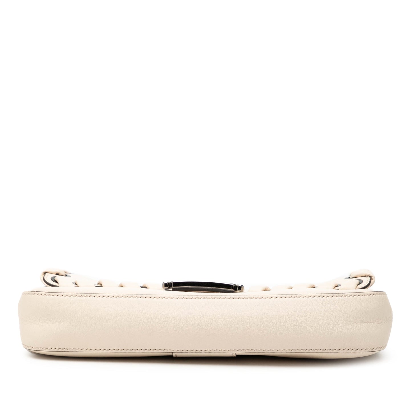 Fendi Whipstitch Leather Baguette Crossbody