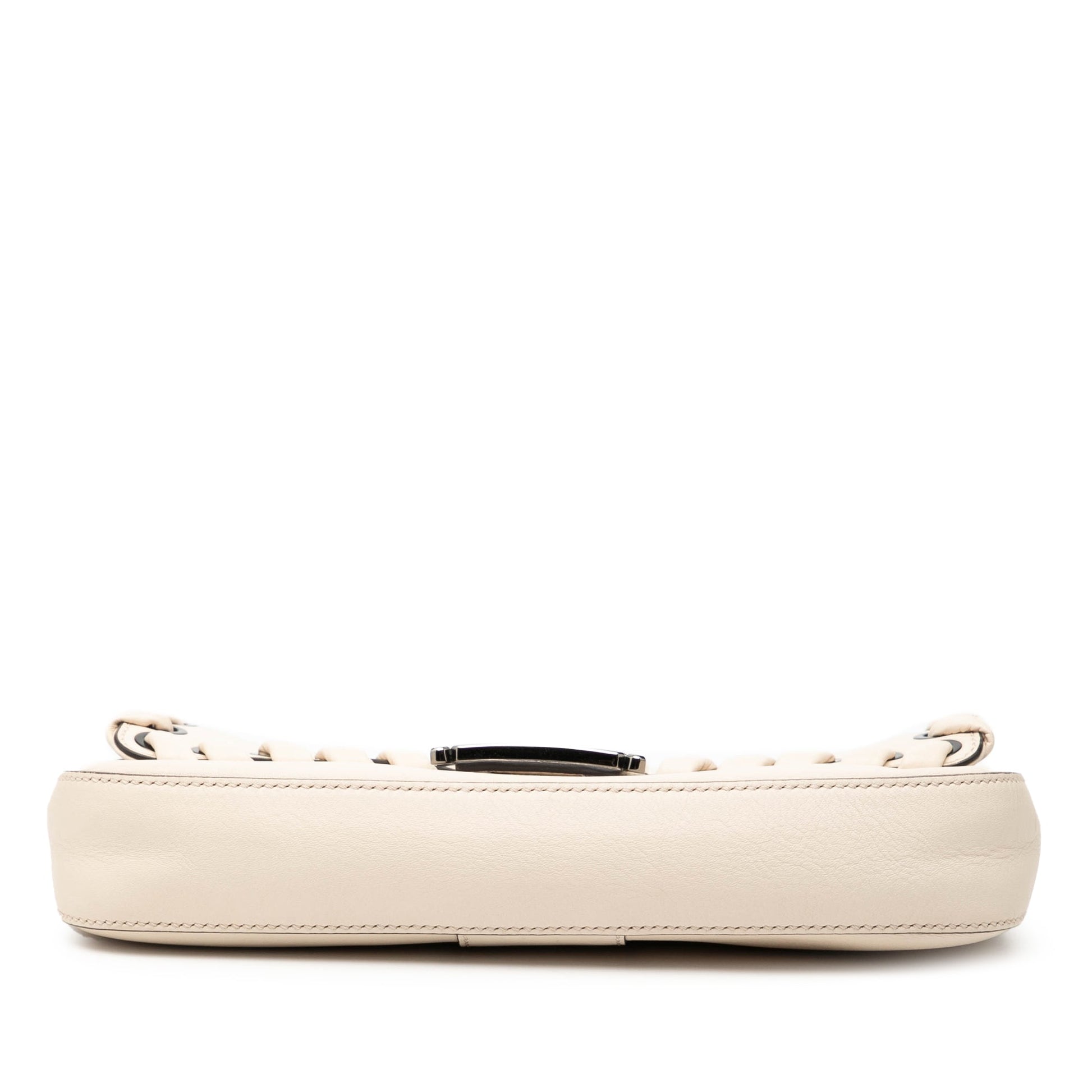 Fendi Whipstitch Leather Baguette Crossbody