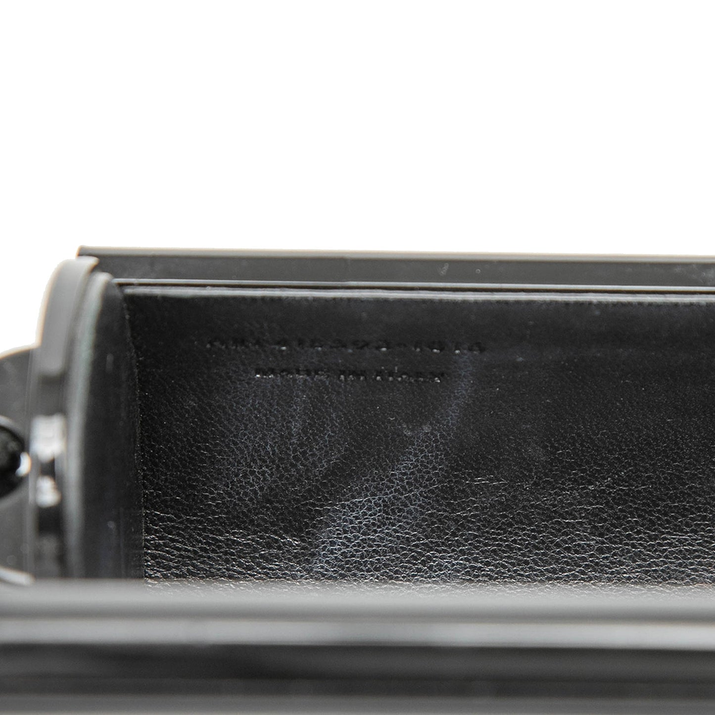Ribbed Acrylic Lambskin Fringe Monogram Monochrome Opium Box Bag