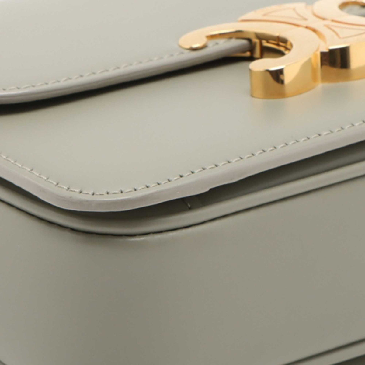 Celine Teen Shiny Calfskin Triomphe Crossbody