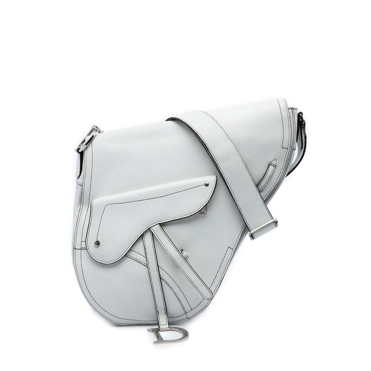 Dior Leather Baudrier Saddle Bag