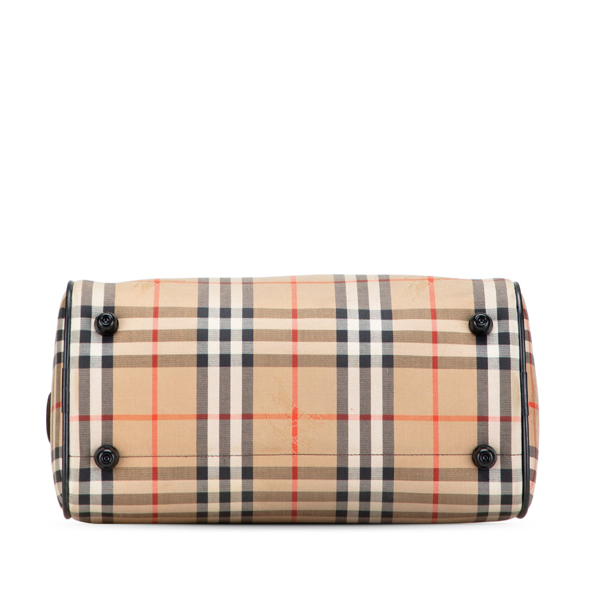 Burberry Haymarket Check Canvas Boston Bag