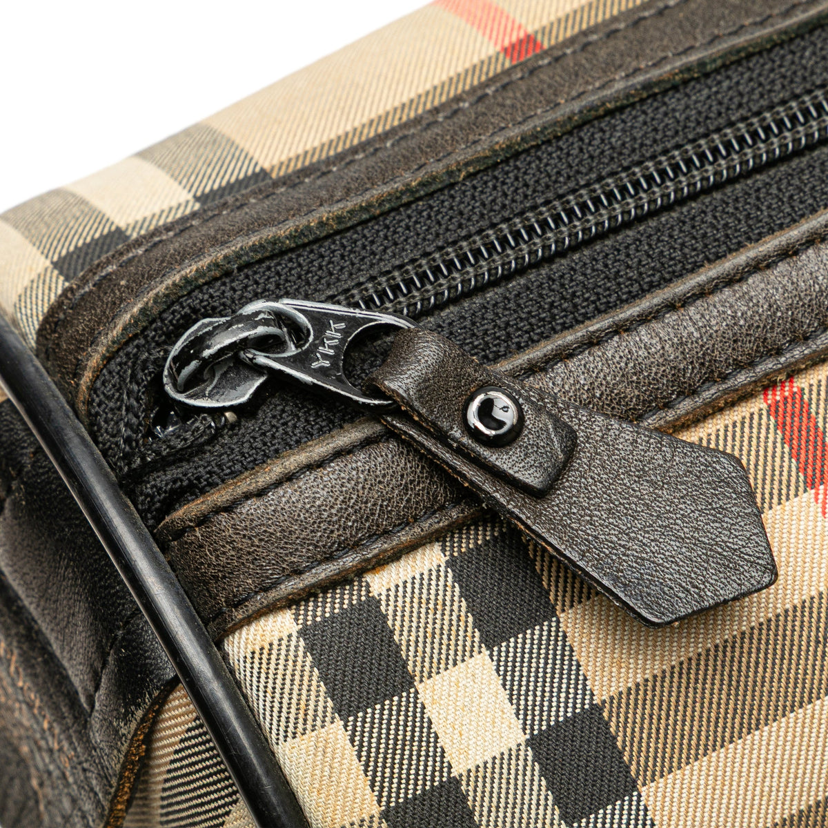 Burberry Haymarket Check Canvas Boston Bag