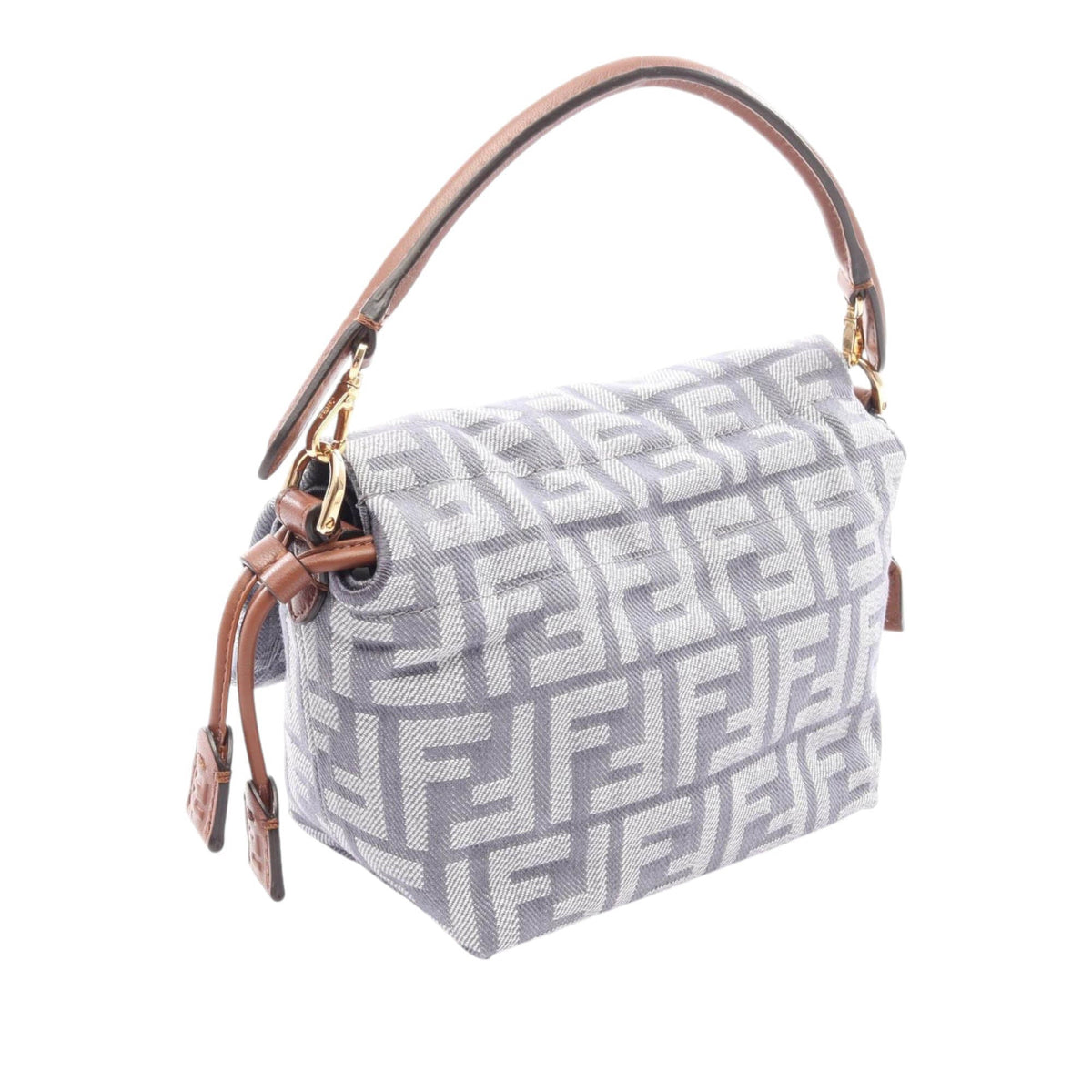 Fendi Zucca Canvas Mamma Baguette Satchel