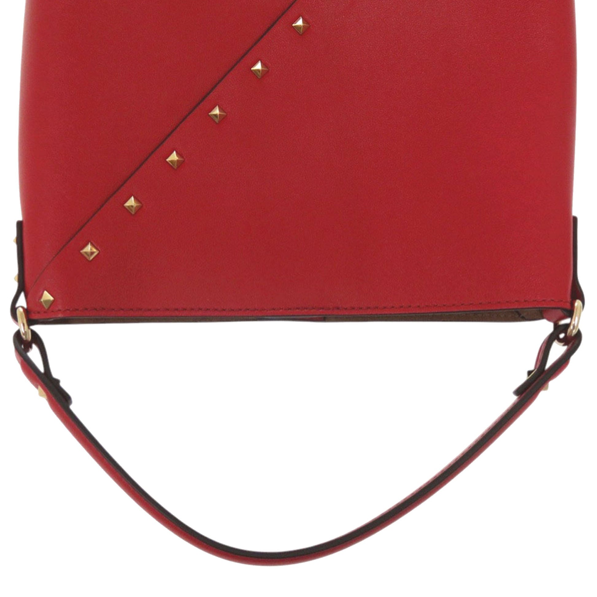 Valentino Leather Rockstud Wispy Bucket Bag