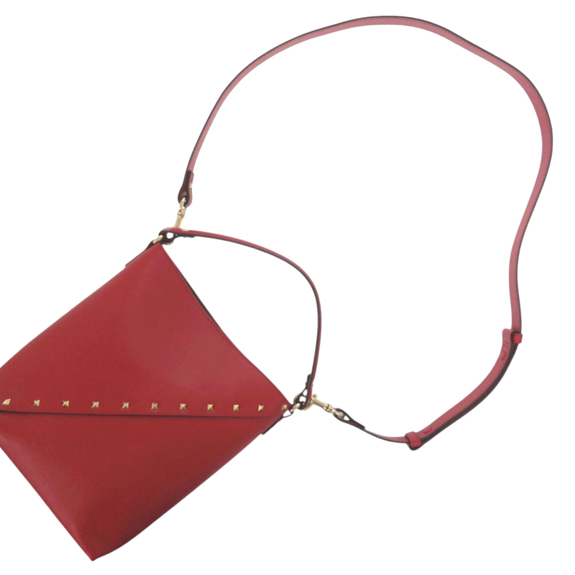 Valentino Leather Rockstud Wispy Bucket Bag