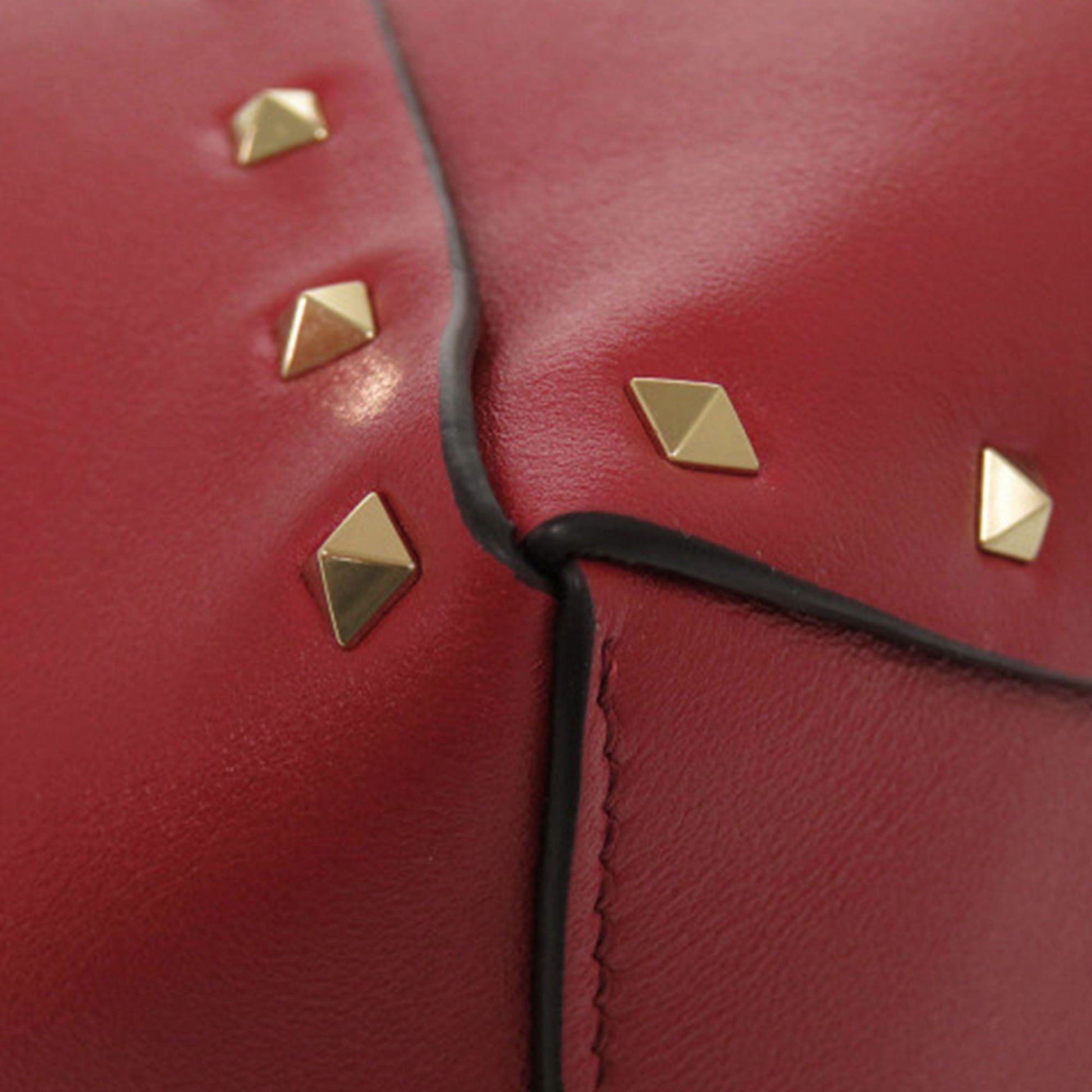 Valentino Leather Rockstud Wispy Bucket Bag