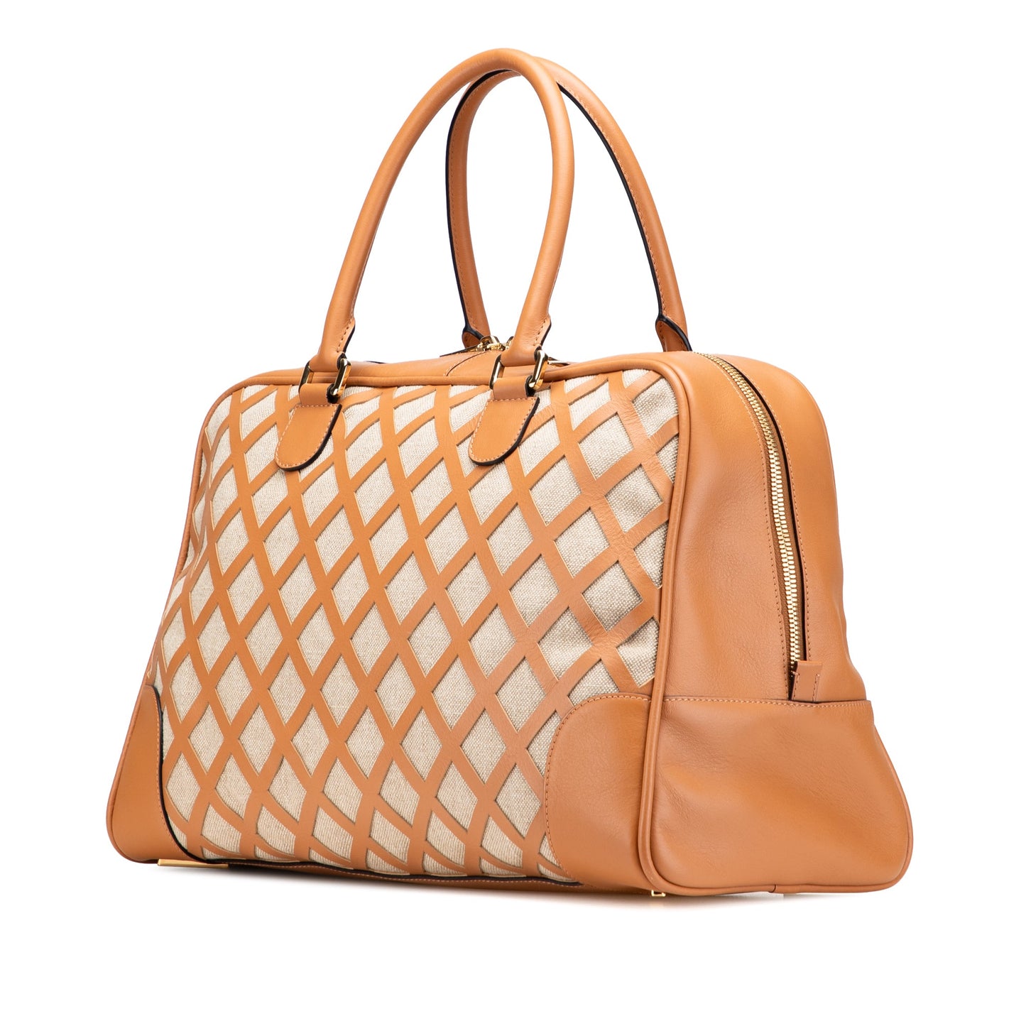 LOEWE Extra Large Canvas and Cut Out Leather Amazona 75