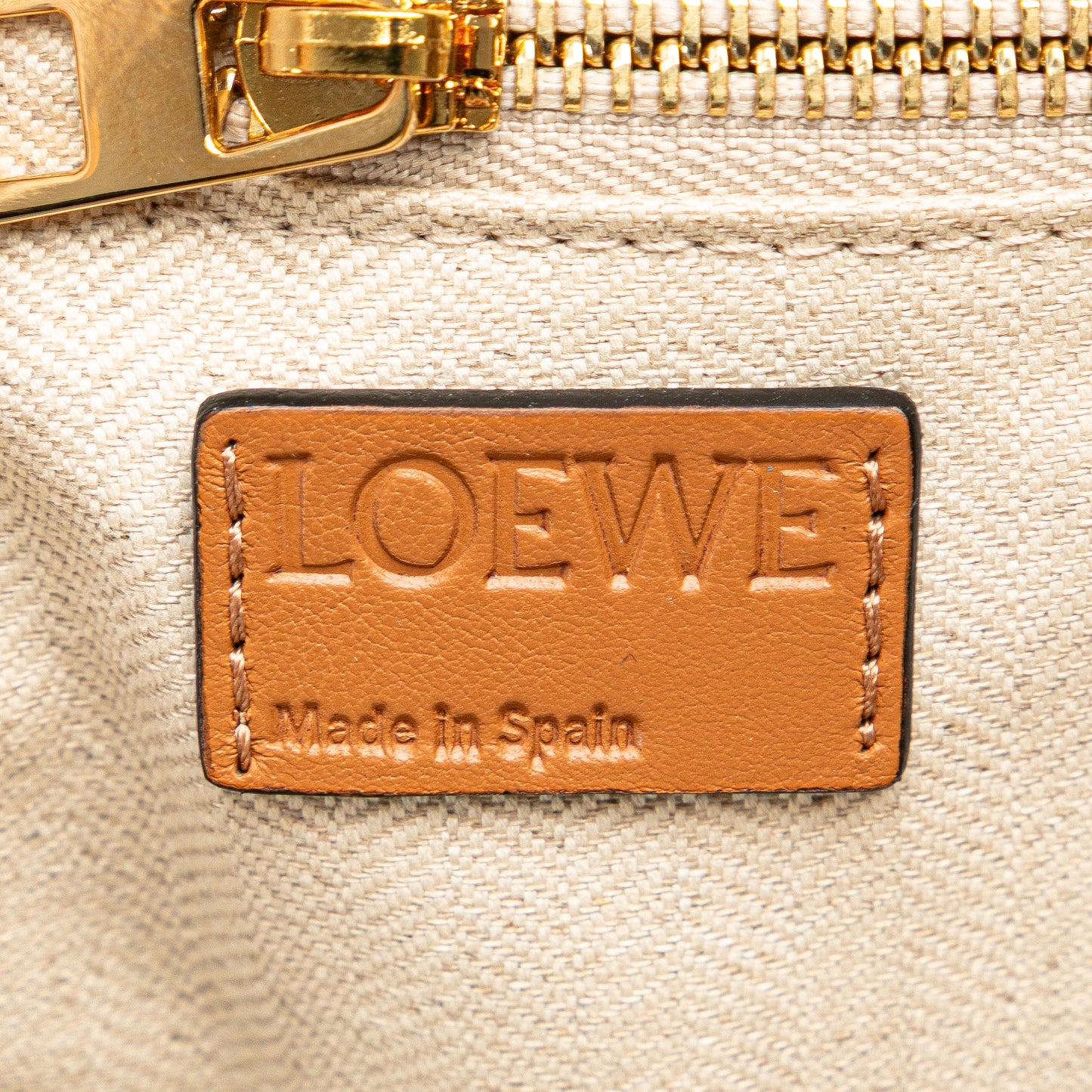 LOEWE Extra Large Canvas and Cut Out Leather Amazona 75