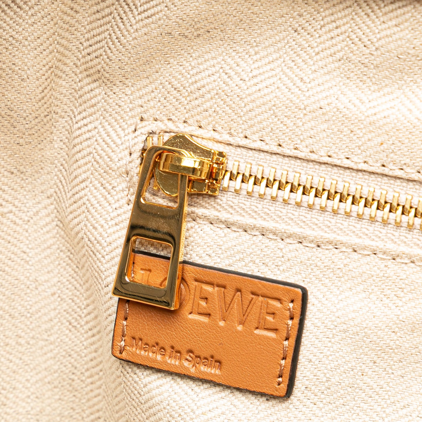 LOEWE Extra Large Canvas and Cut Out Leather Amazona 75