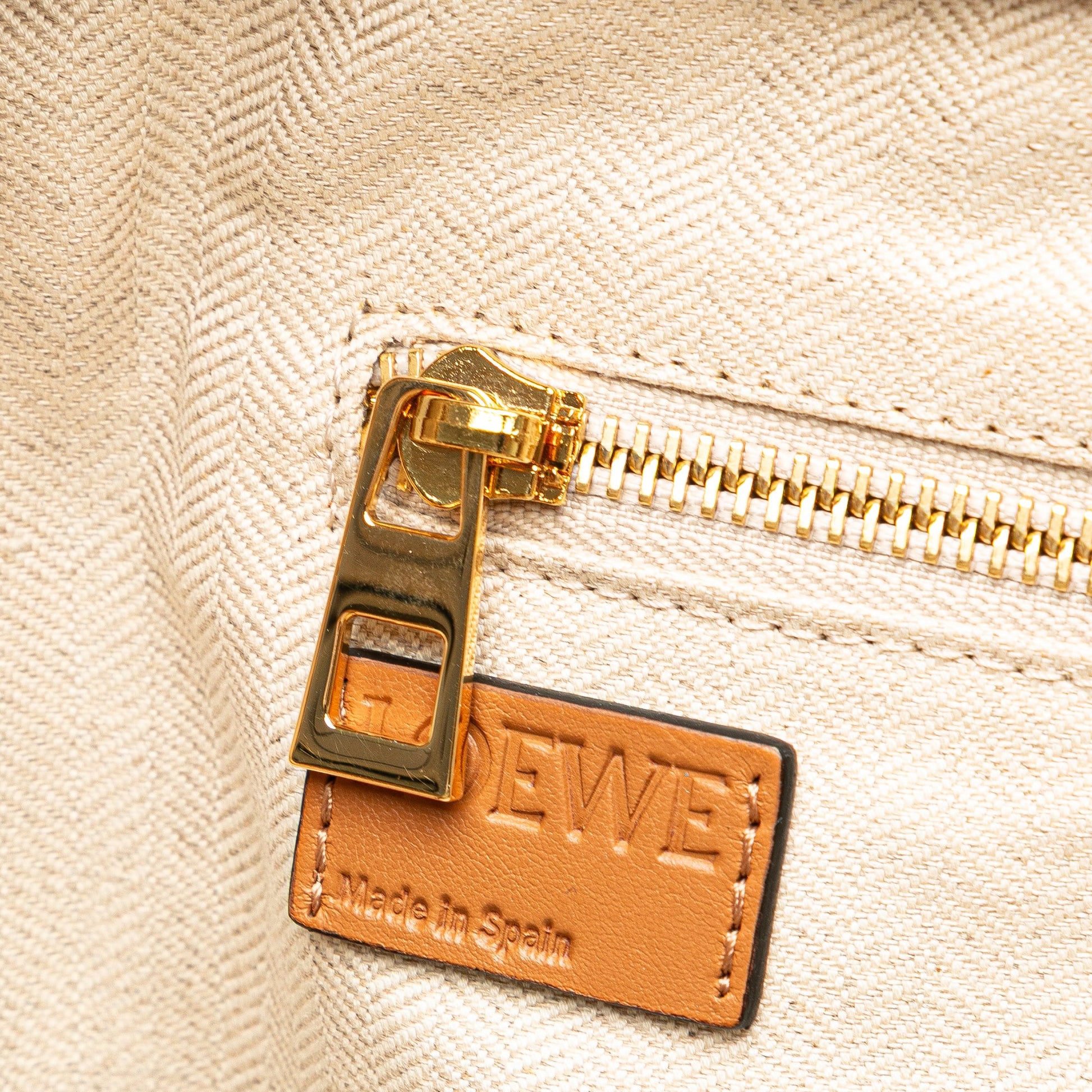 LOEWE Extra Large Canvas and Cut Out Leather Amazona 75