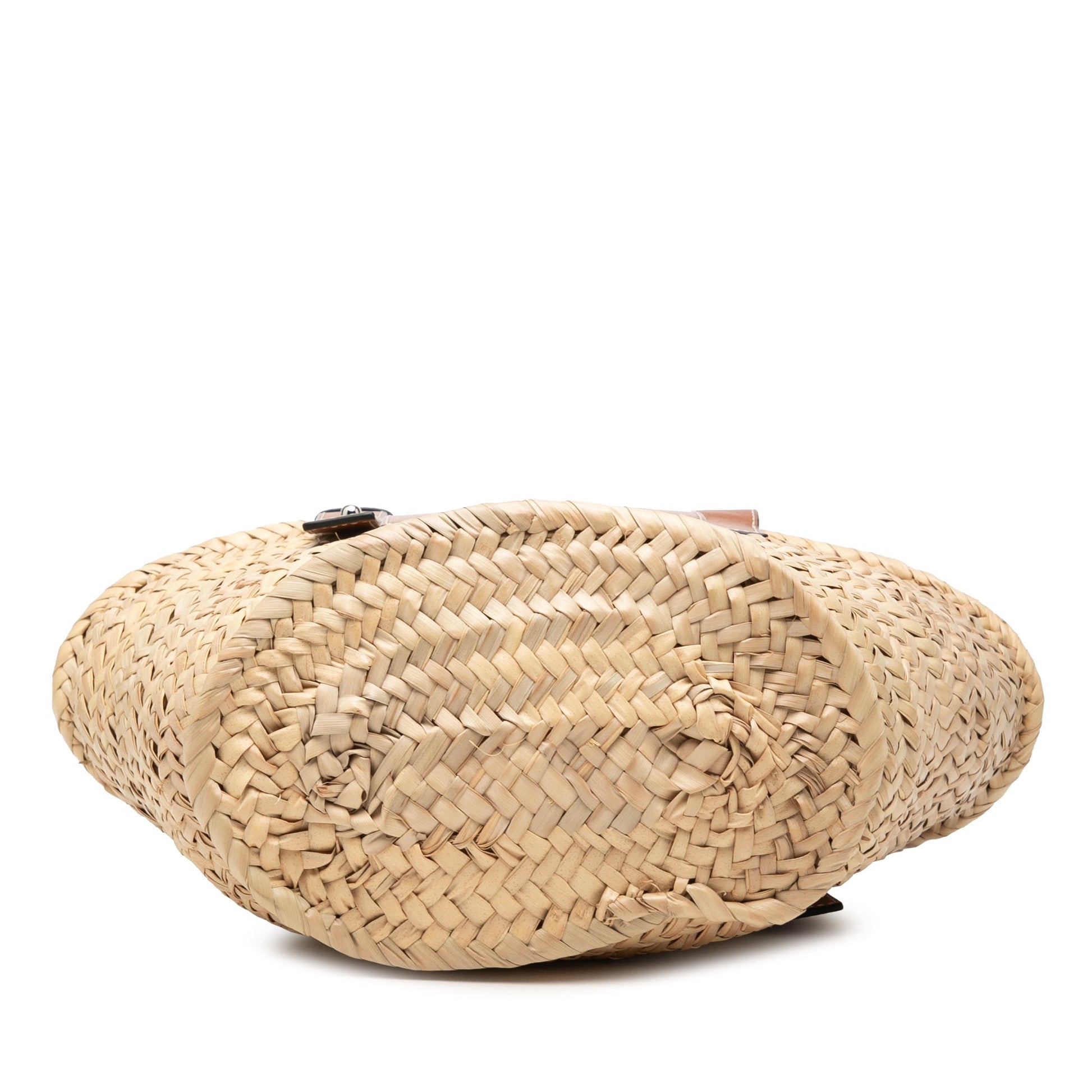 LOEWE Small Raffia Anagram Basket Tote