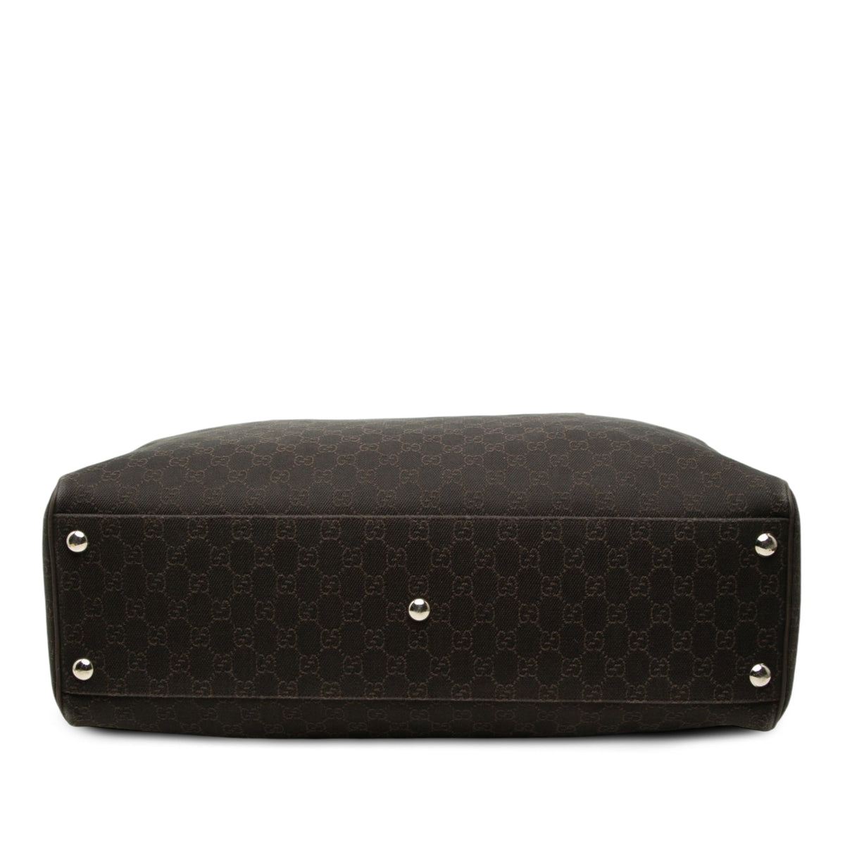 Gucci GG Denim Travel Bag — Brown
