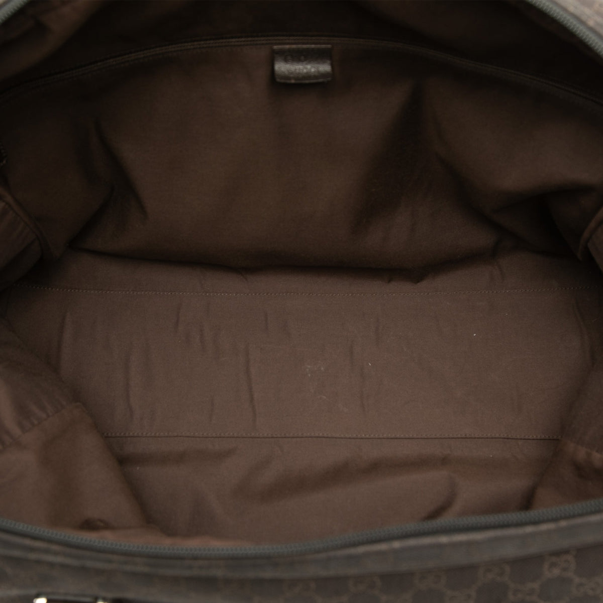 Gucci GG Denim Travel Bag — Brown