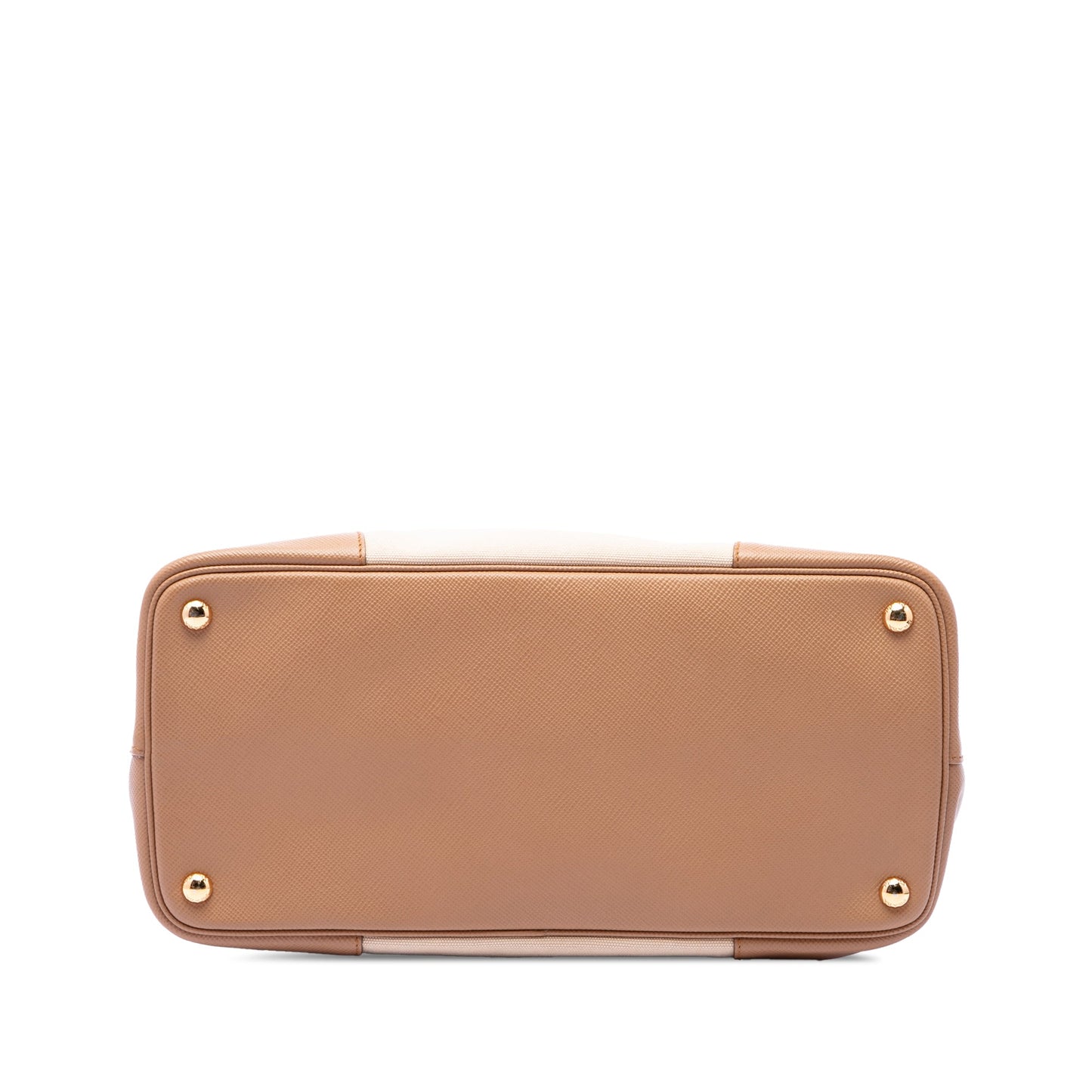 Prada Medium Canvas and Saffiano Cuir Double Satchel