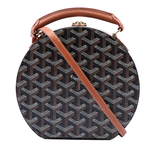 Goyard Goyardine Alto Hatbox Trunk Bag