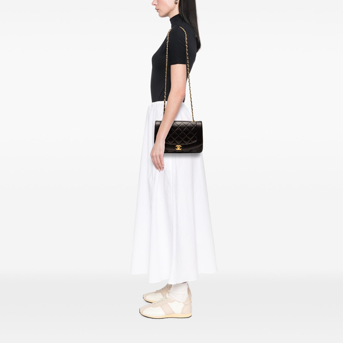 Chanel Medium Lambskin Diana Flap