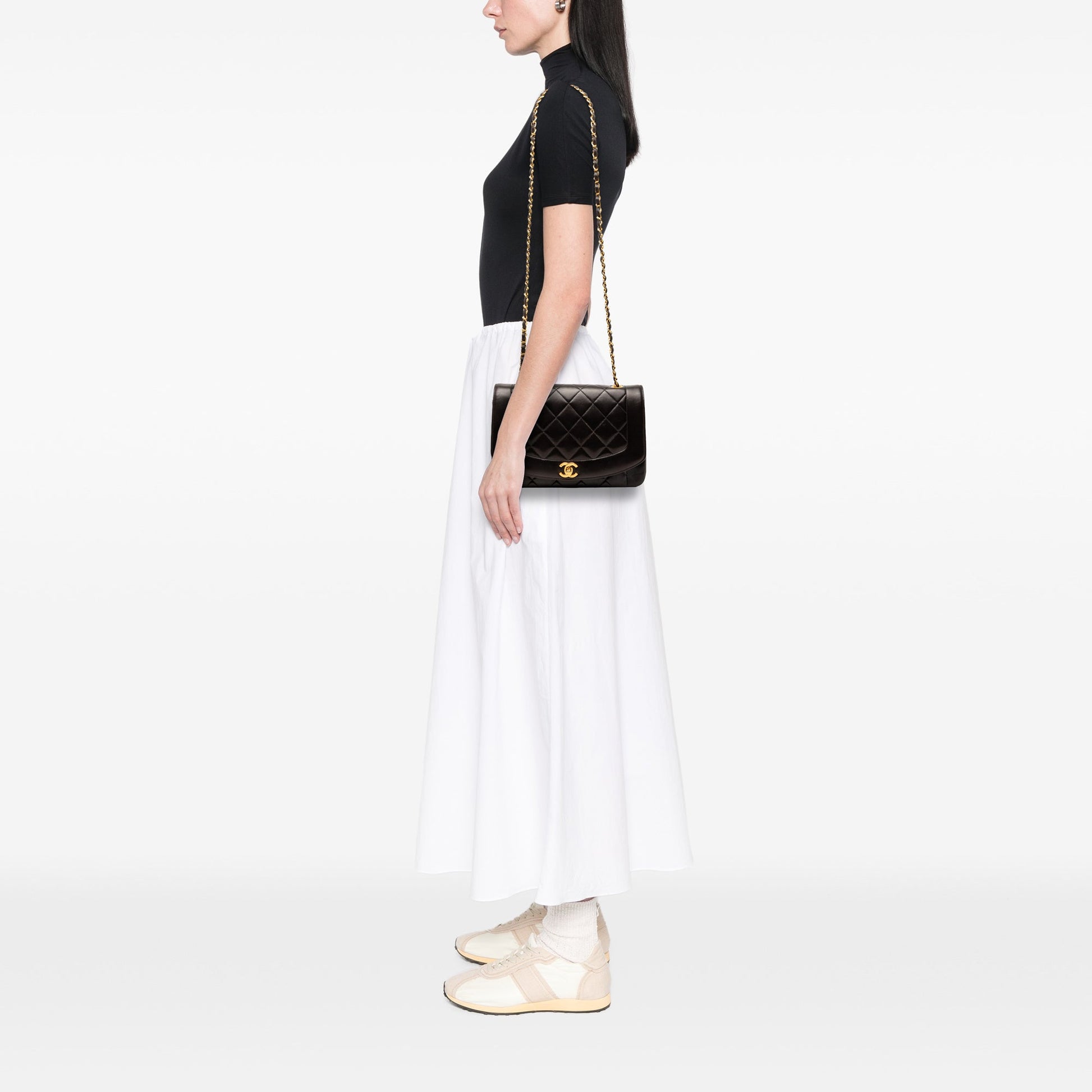 Chanel Medium Lambskin Diana Flap