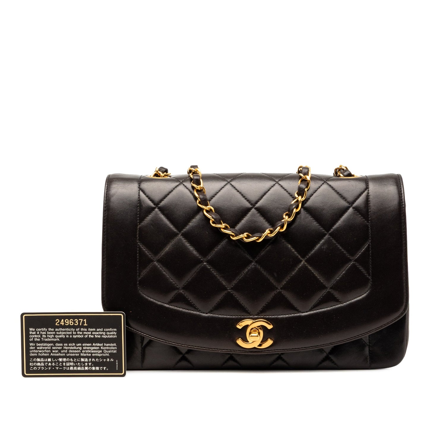 Chanel Medium Lambskin Diana Flap