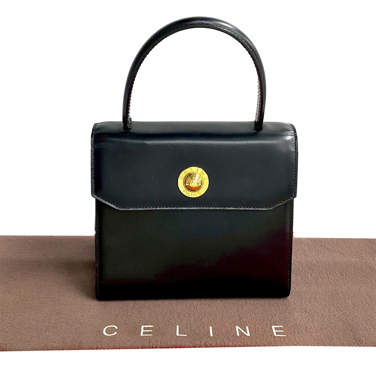 Celine Calfskin Star Ball Top Handle Bag