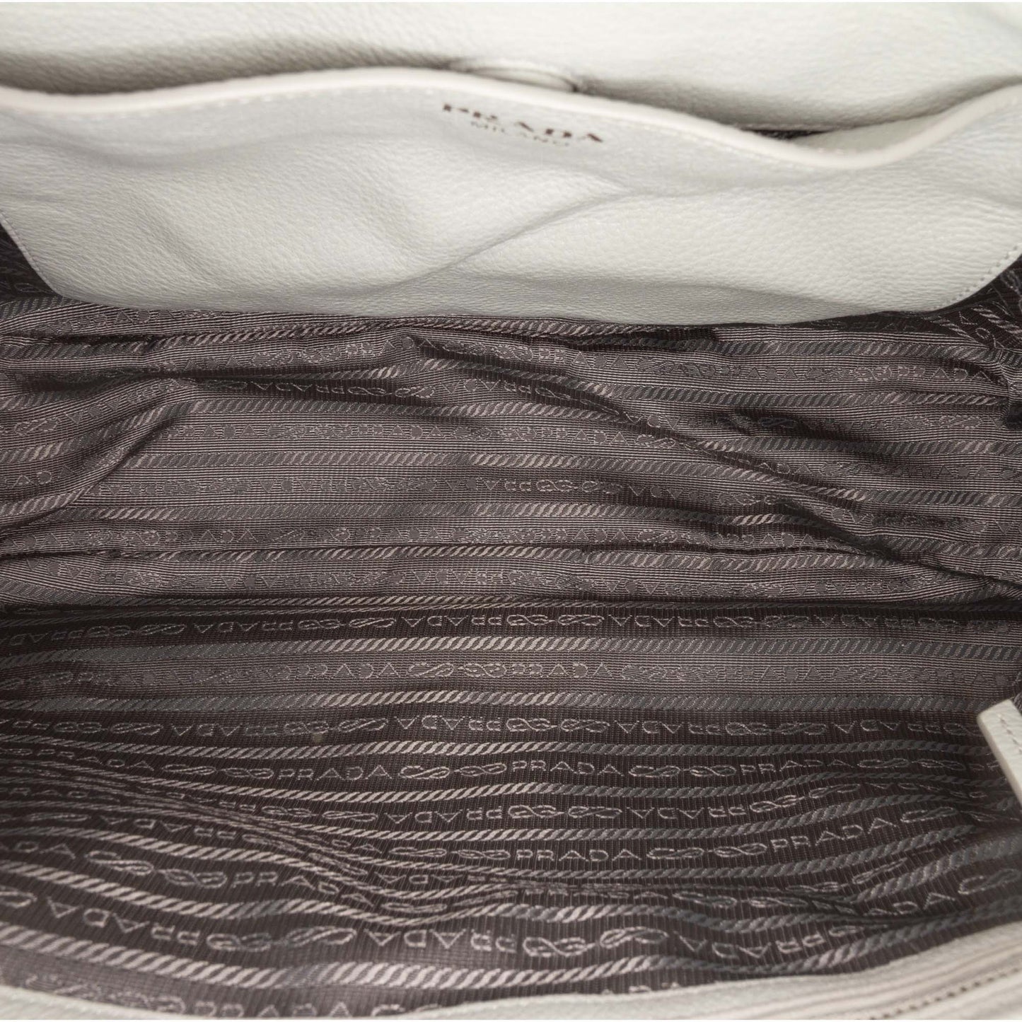 Prada Vitello Daino Front Pocket Shoulder Bag