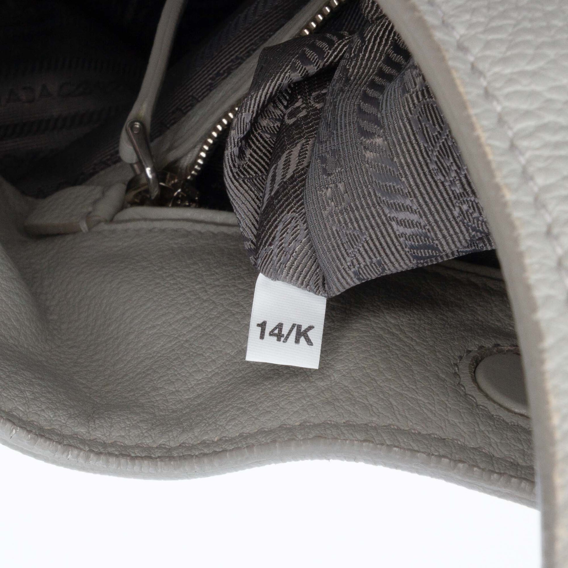 Prada Vitello Daino Front Pocket Shoulder Bag