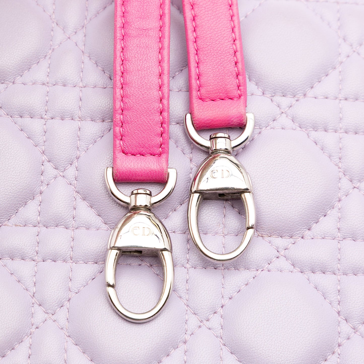 Dior Medium Bicolor Lambskin Cannage Lady Dior