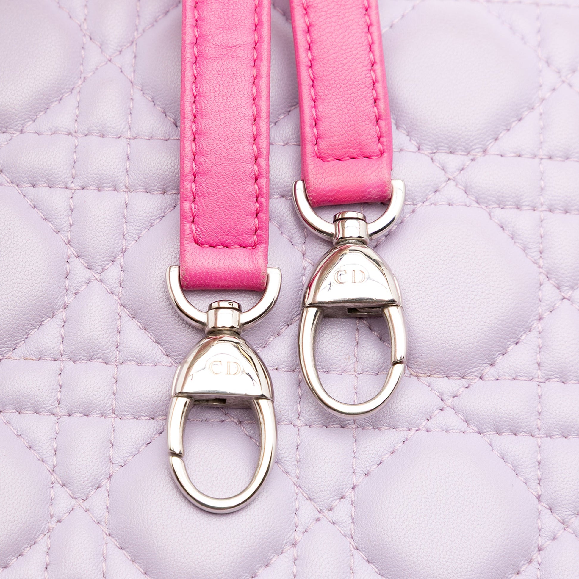 Dior Medium Bicolor Lambskin Cannage Lady Dior