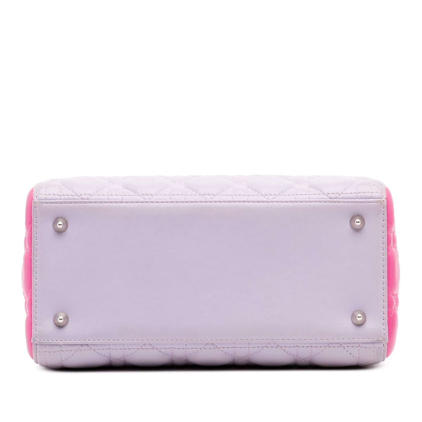 Dior Medium Bicolor Lambskin Cannage Lady Dior