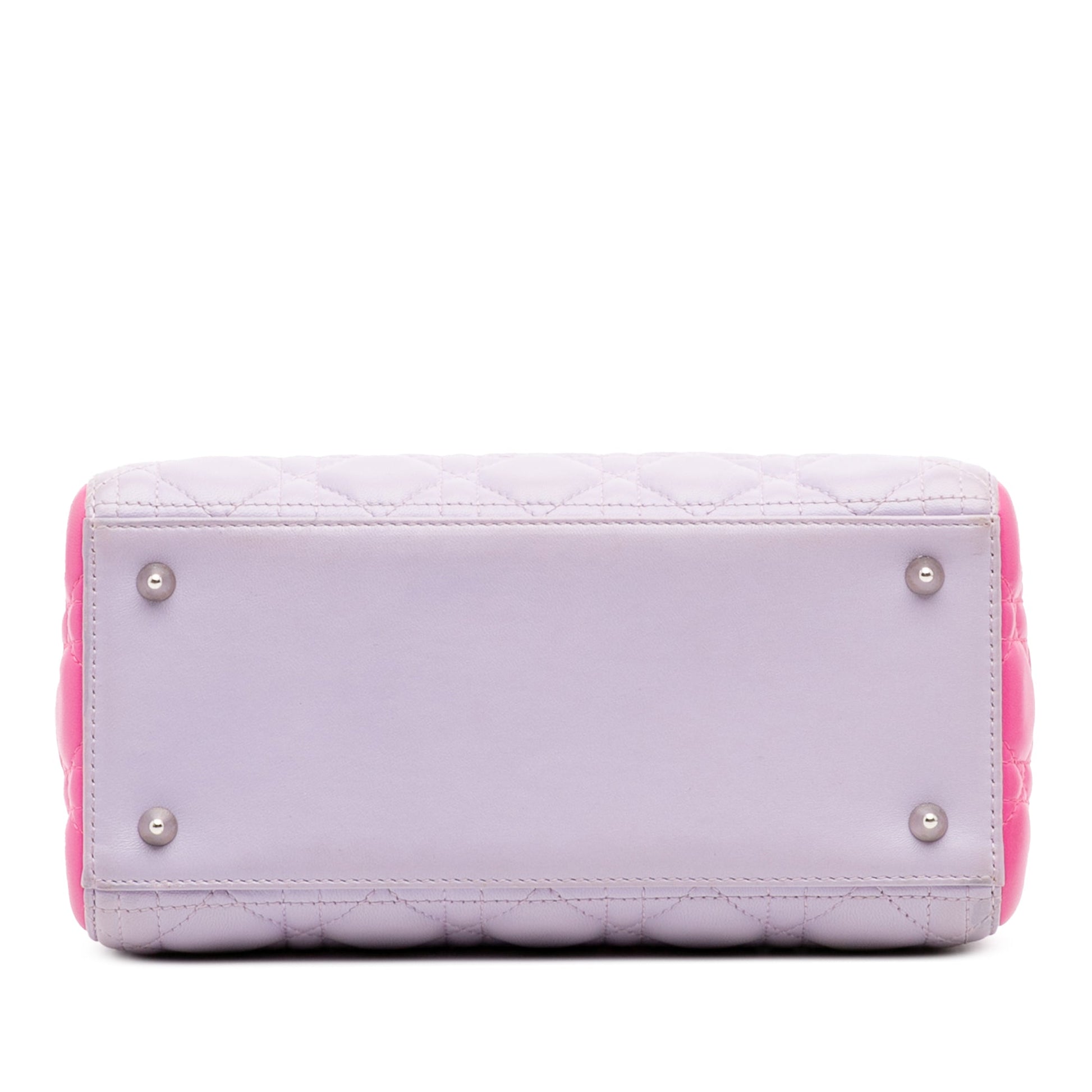 Dior Medium Bicolor Lambskin Cannage Lady Dior
