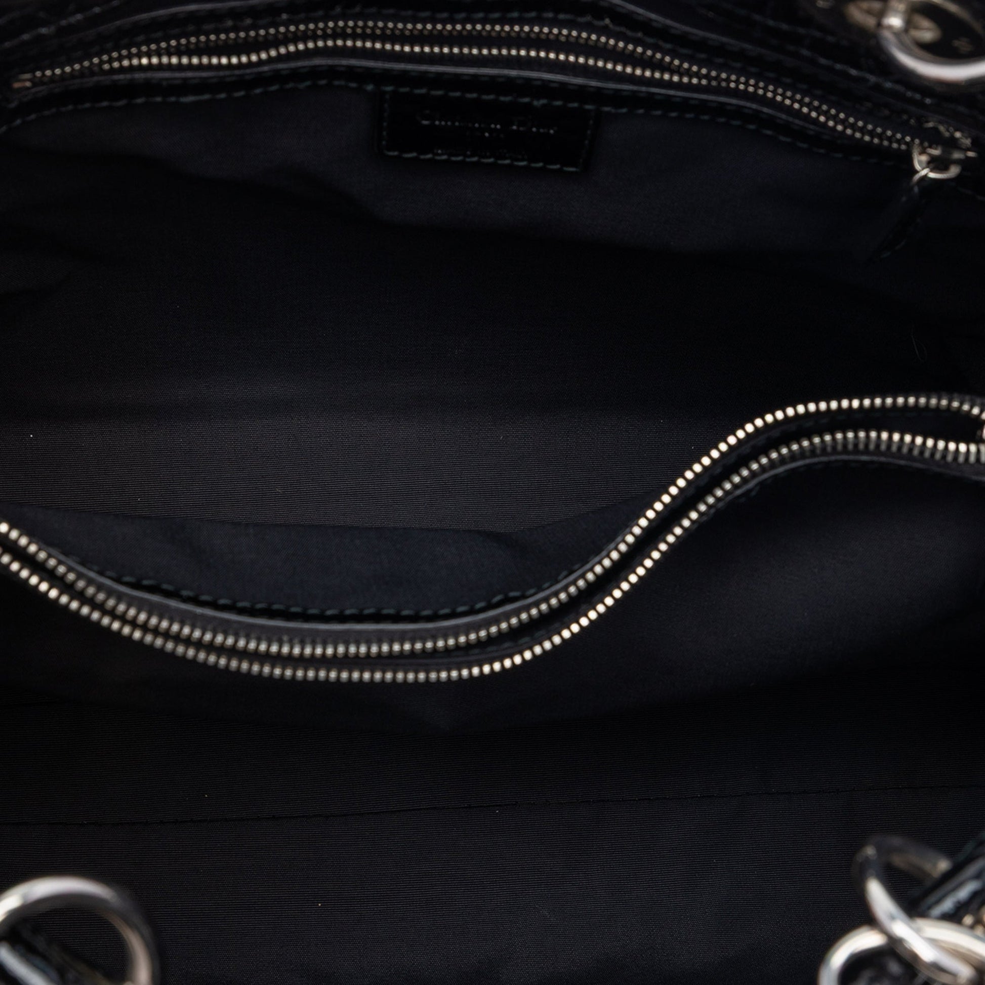 Dior Large Patent Cannage Lady Dior Soft Shopping Tote