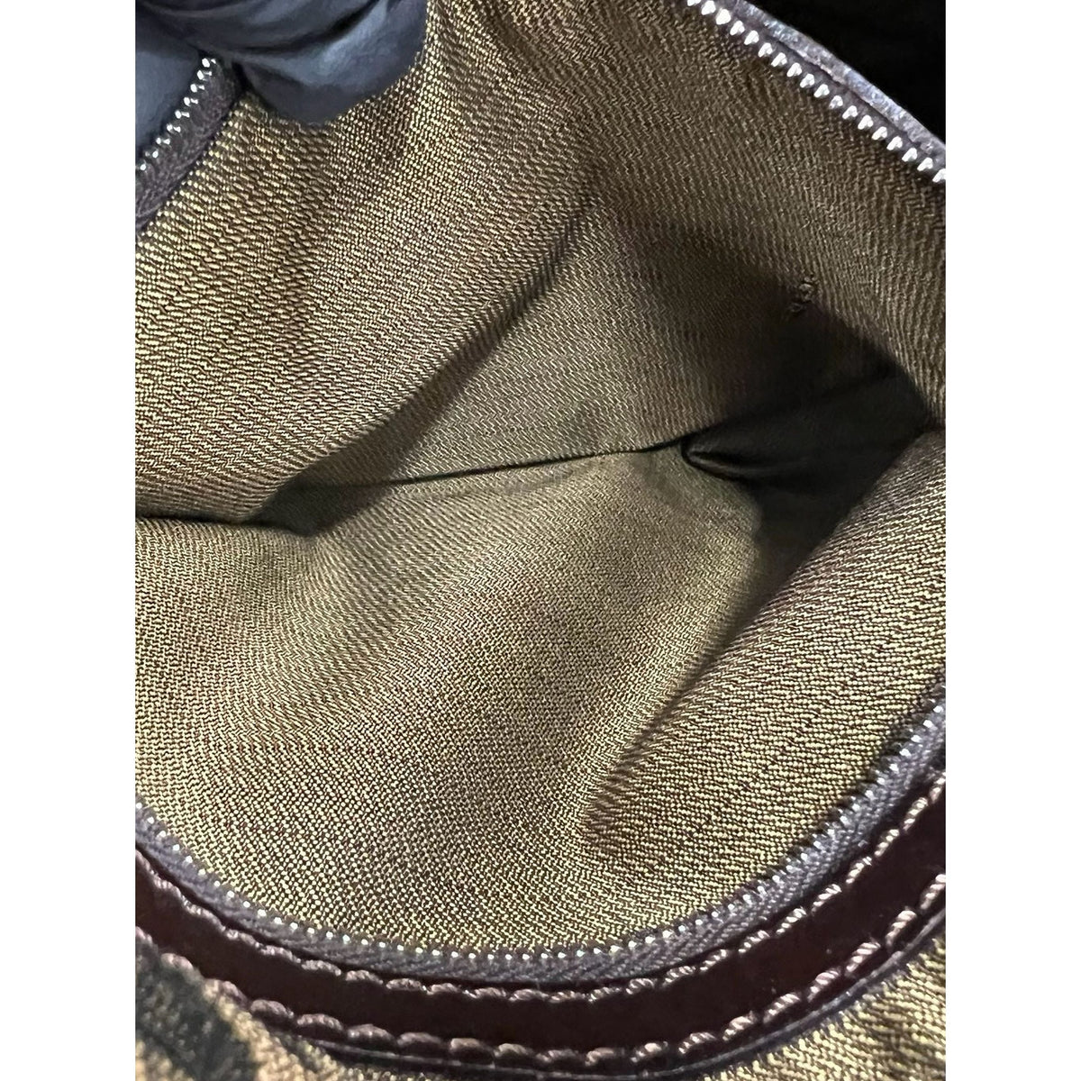 Fendi Zucca Canvas Shoulder Bag — Brown