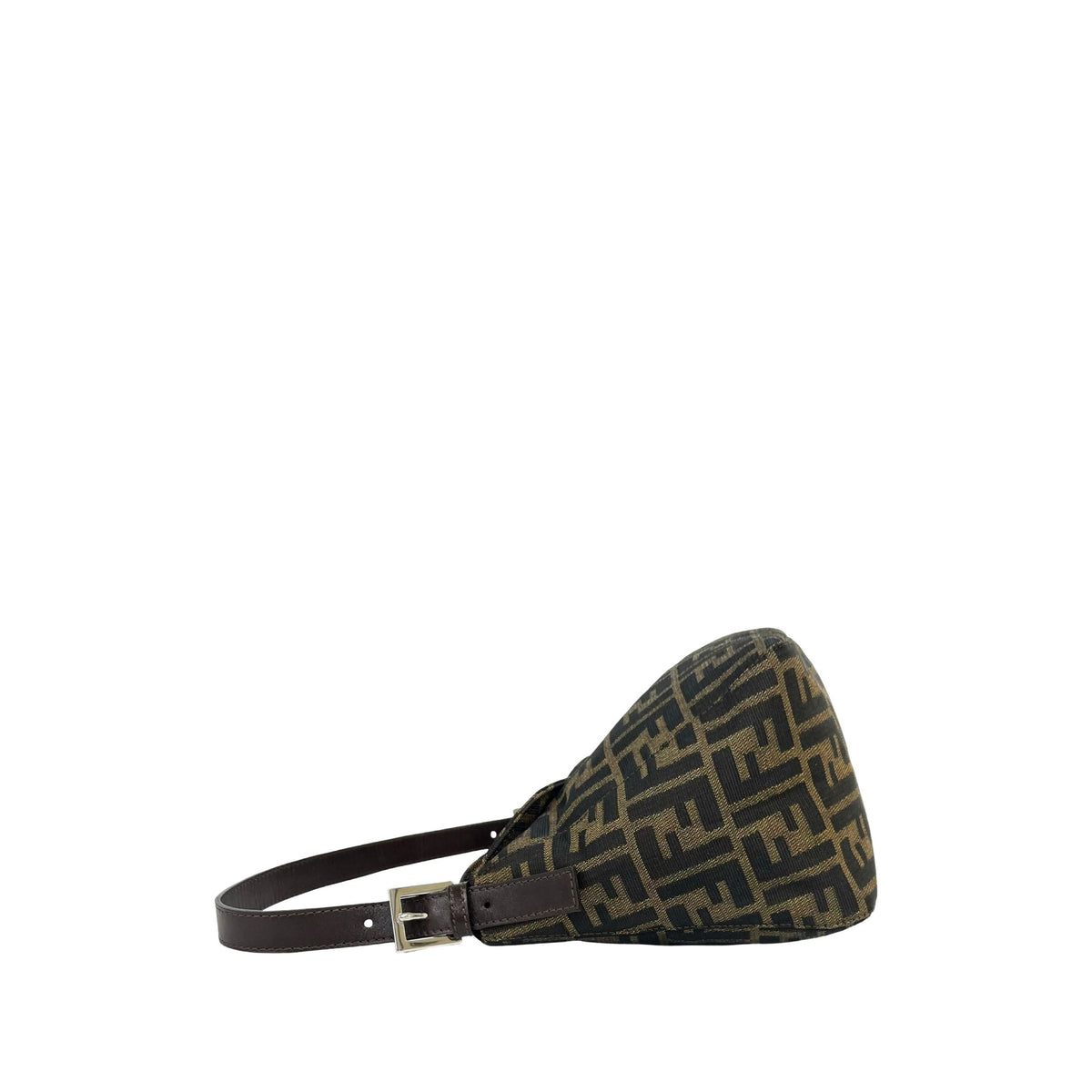 Fendi Zucca Canvas Shoulder Bag — Brown