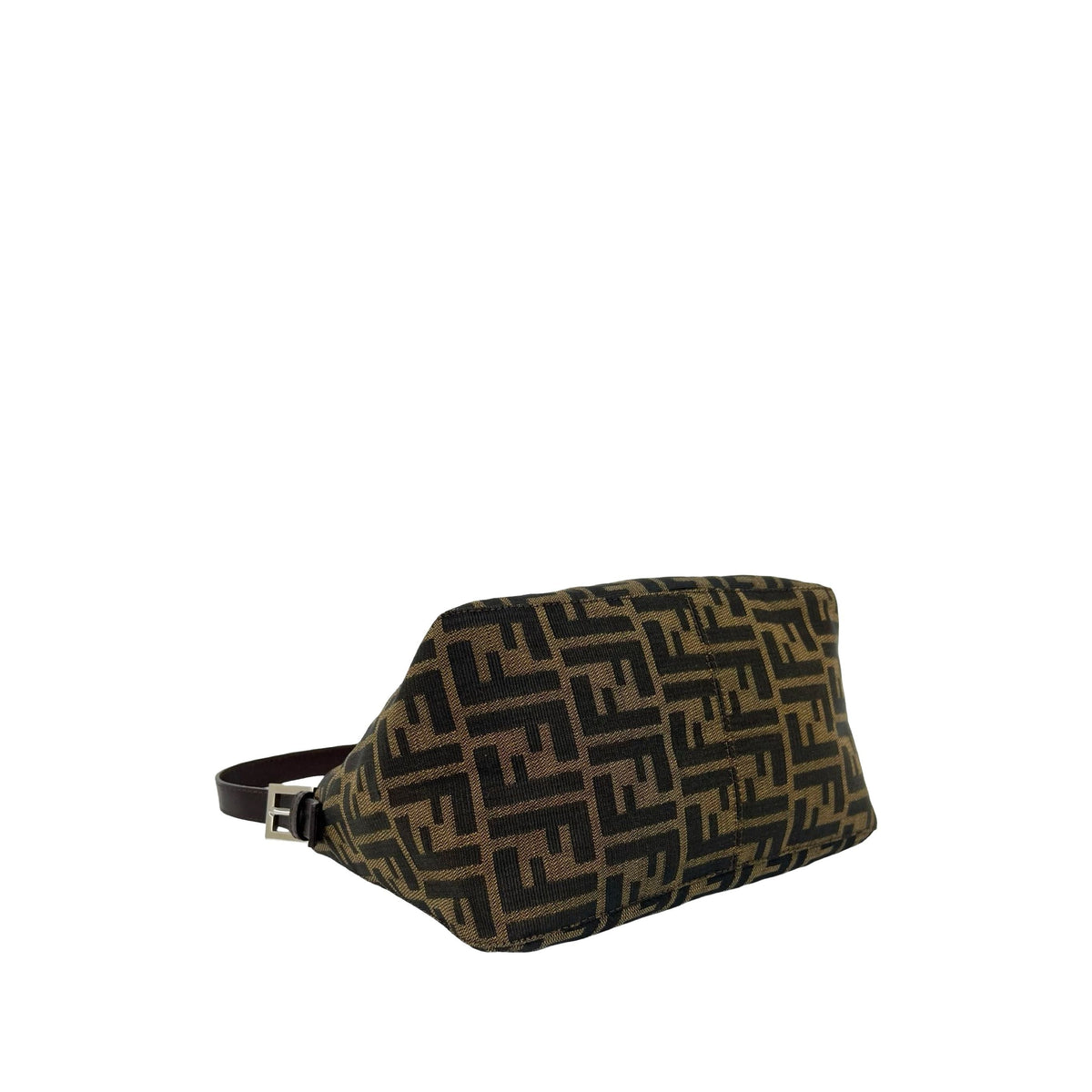 Fendi Zucca Canvas Shoulder Bag — Brown