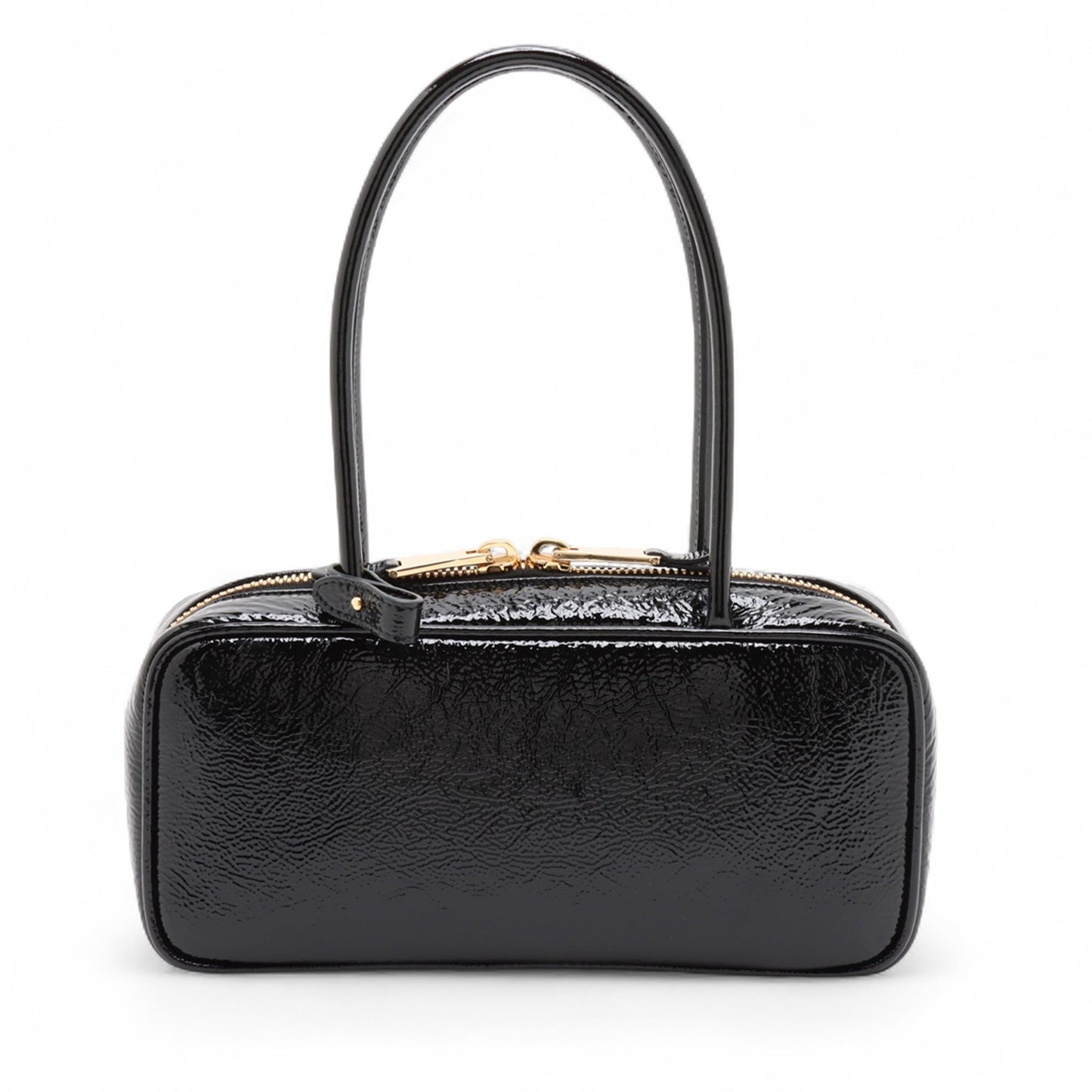 Miu Miu Small Naplak Patent Logo Beau Handbag