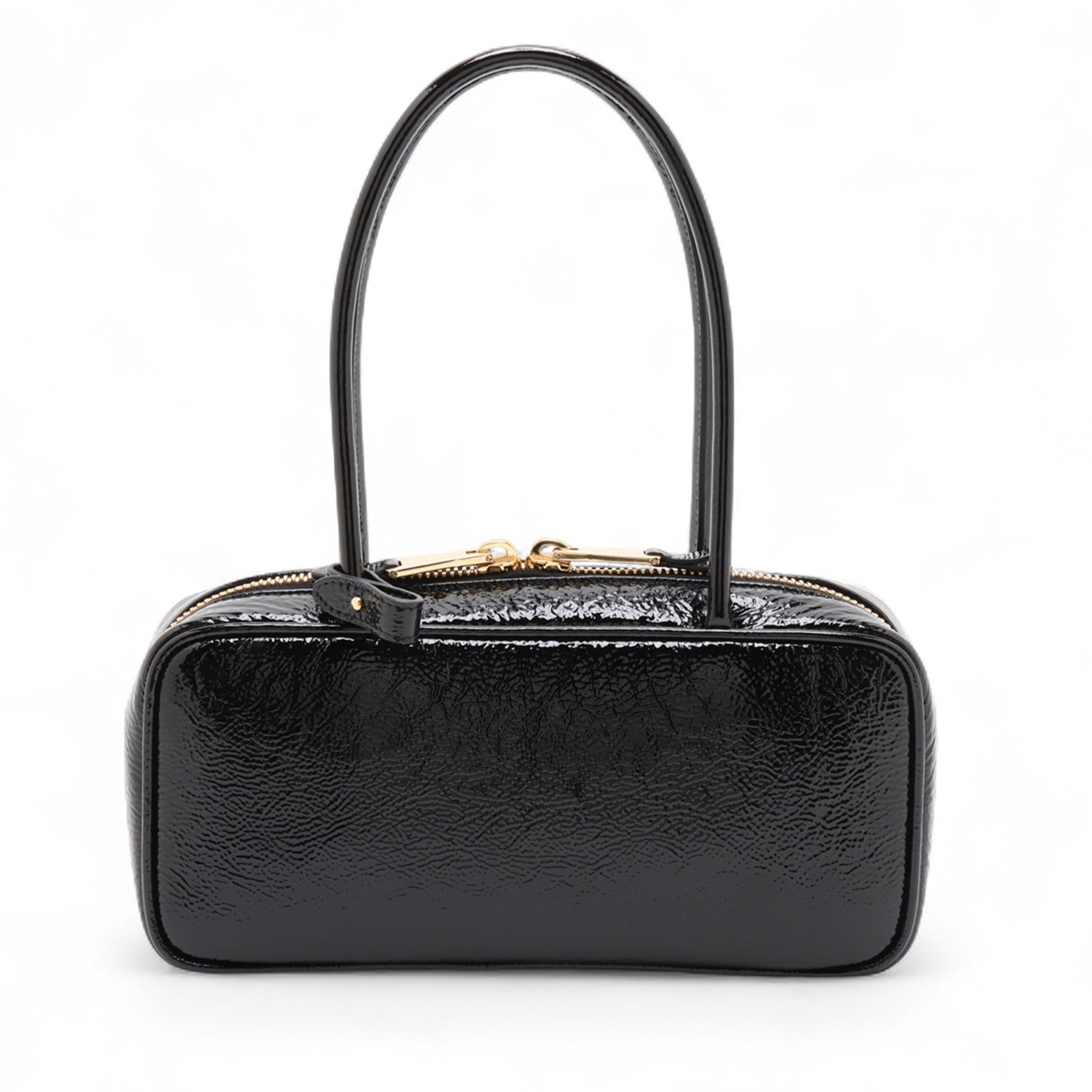 Miu Miu Small Naplak Patent Logo Beau Handbag