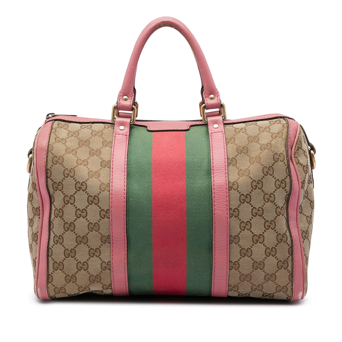 Gucci Medium GG Canvas Web Joy Boston Bag