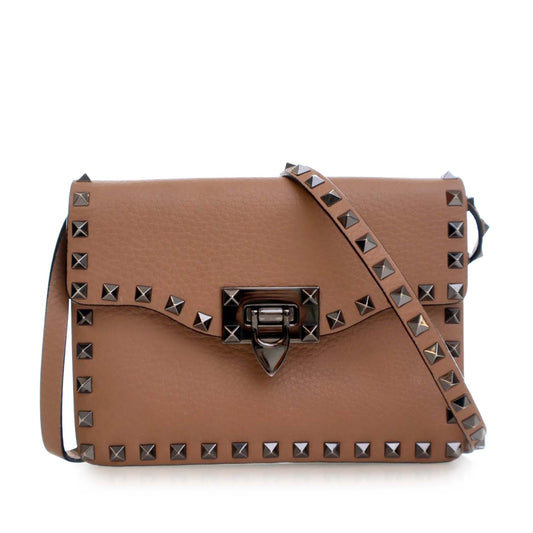 Valentino Mini Leather Rockstud Flap Crossbody