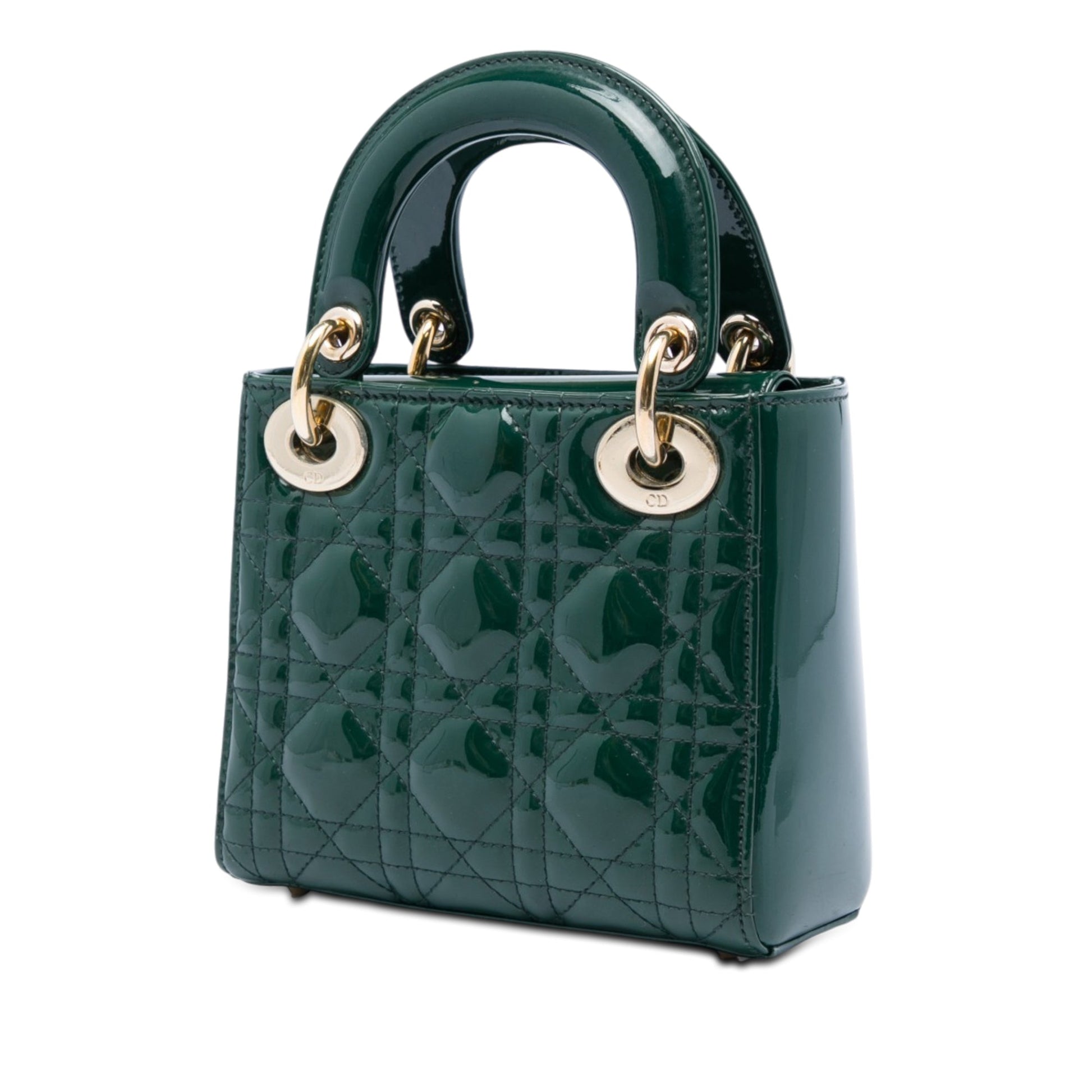 Dior Mini Patent Cannage Lady Dior