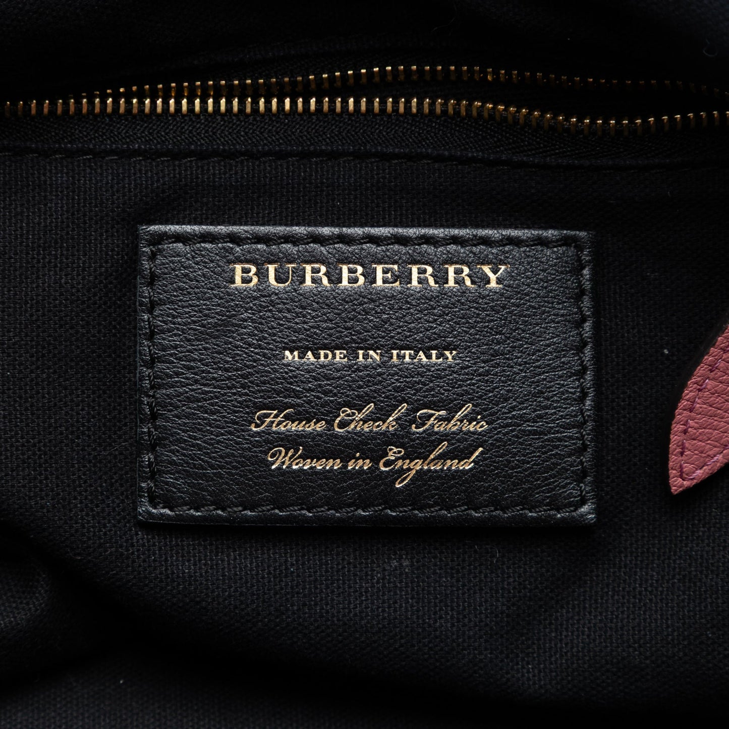 Burberry Small Leather and House Check Canvas Canterbury Tote