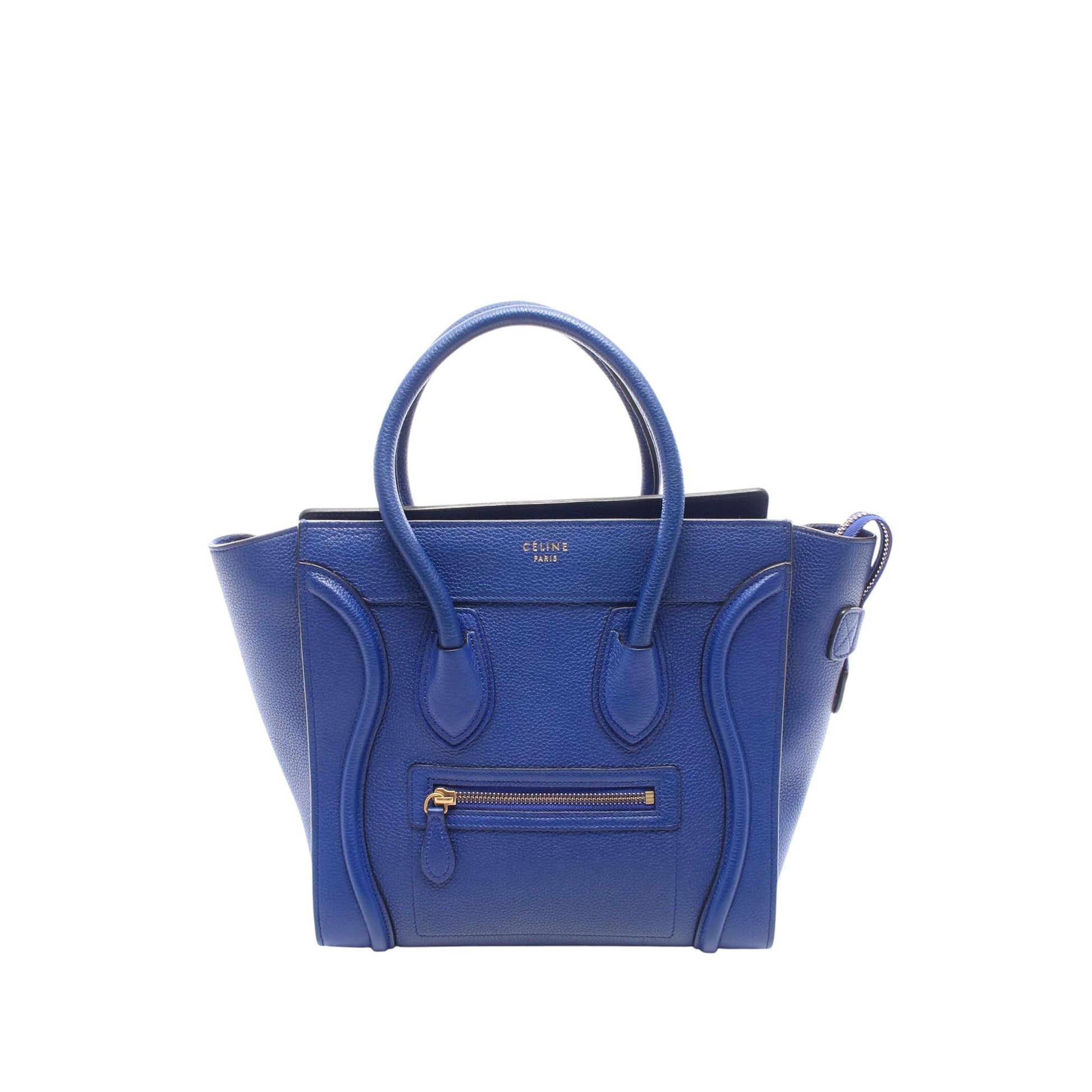 Celine Micro Drummed Calfskin Luggage Tote