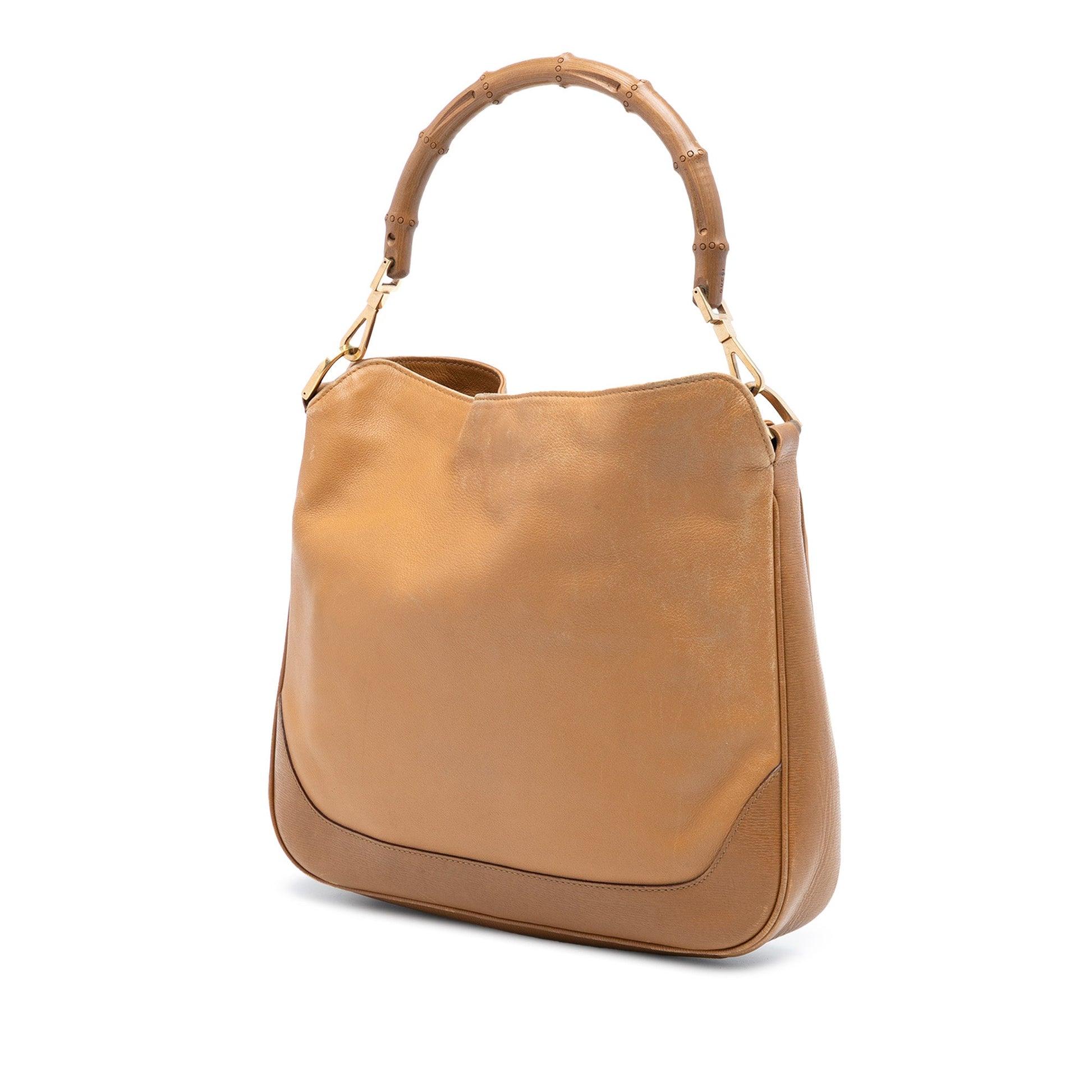Gucci Calfskin Bamboo Satchel