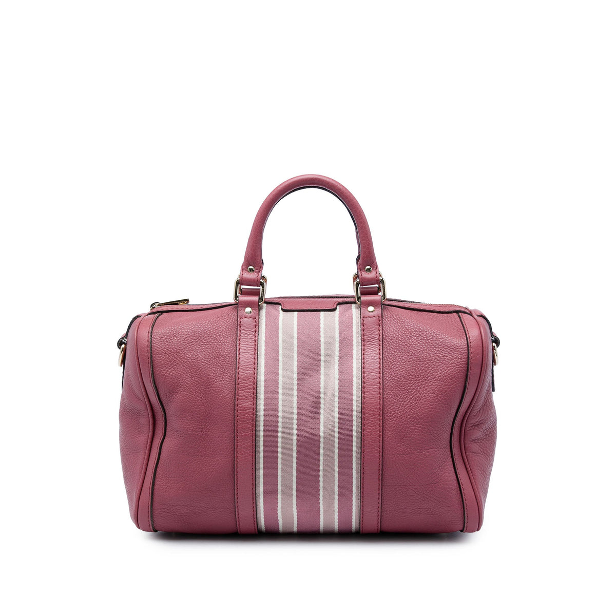Gucci Medium Calfskin Web Joy Boston Bag — Pink