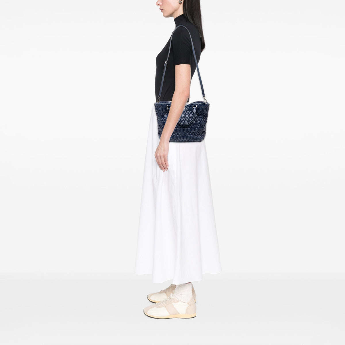 Miu Miu Matelasse Nappa Crystal Satchel