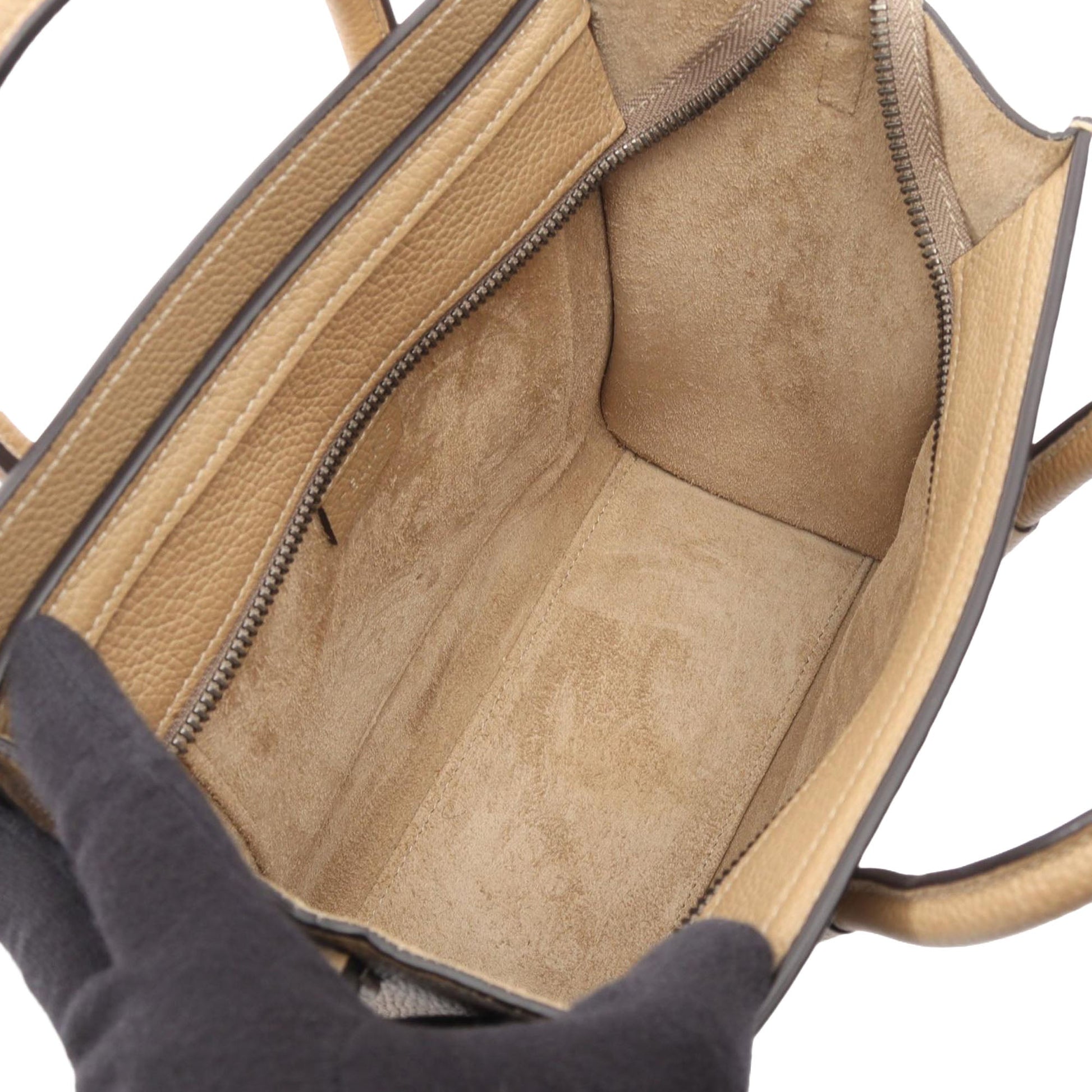 Celine Nano Leather Luggage Tote